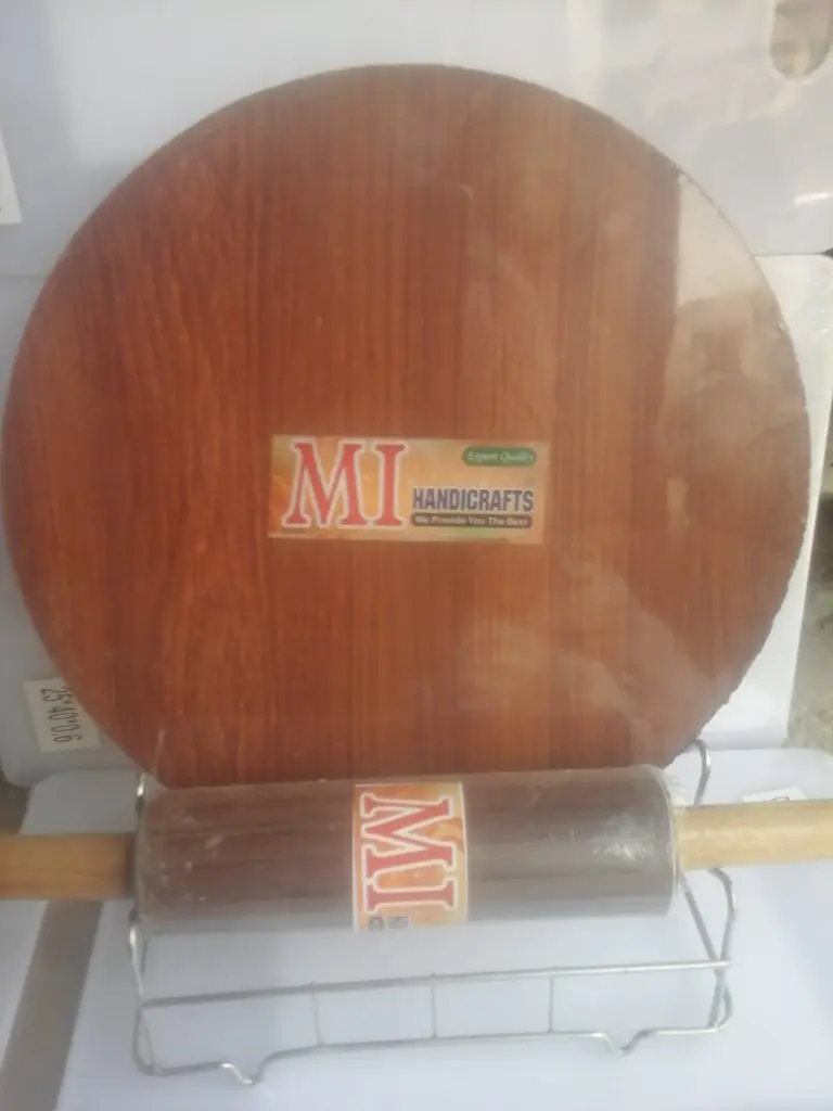 Buy Chakla Belan wood with Stainless steel stand.webp