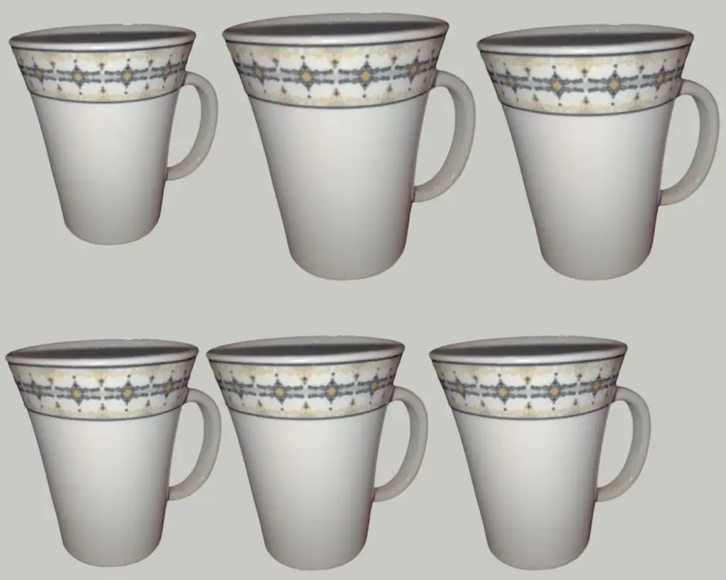 New Designing Ceramic Coffee Mug 6 pcs set 350ml