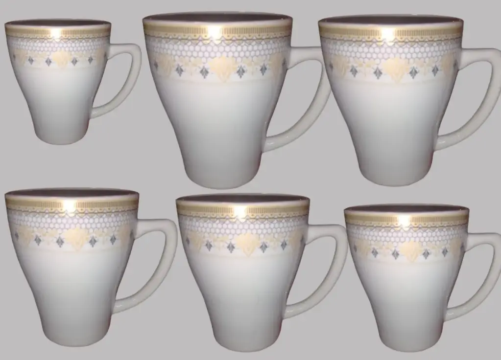 New Designing Ceramic Coffee Mug 6 piece set 350ml