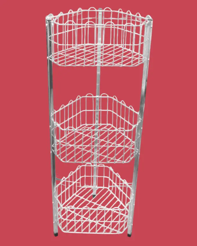 Stainless Steel 3 Tiered Traingular Kitchen Rack