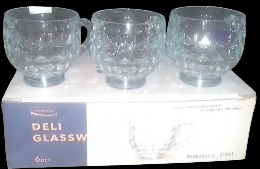 Deli glassware cup 6 piece set
