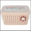 Home ket Flowers Storage , Medicine container,basket, Picnic And Carry Basket With Lid (Original Homeket Imported from IRAN) Size:8.56×5Inch