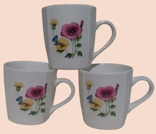 Bone China Tea Cups set 6 pcs 280 ml