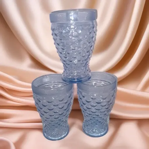 Fish Blue Color 330 ml Glassware 6 pcs set Ghani