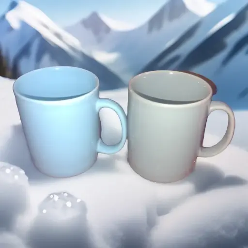 Ceramic Cup 6 pcs set 2 colors 250ml