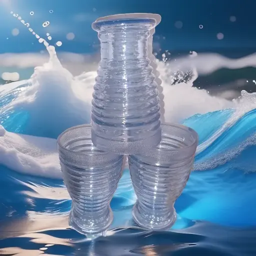 Blue Color 280 ml Glassware  6 pcs set Ghani
