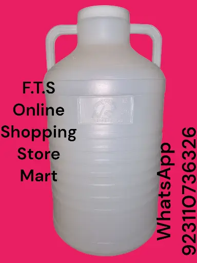 30 L White Plastic Water Gallon Bottle Cane For Storing Water