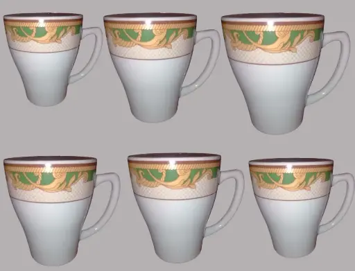 New Designing Ceramic Coffee Mug 6 pcs setset 350 ml
