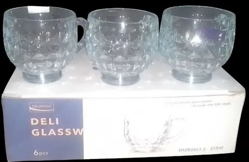 Deli Glassware Cup 6 pcs set 280 ml